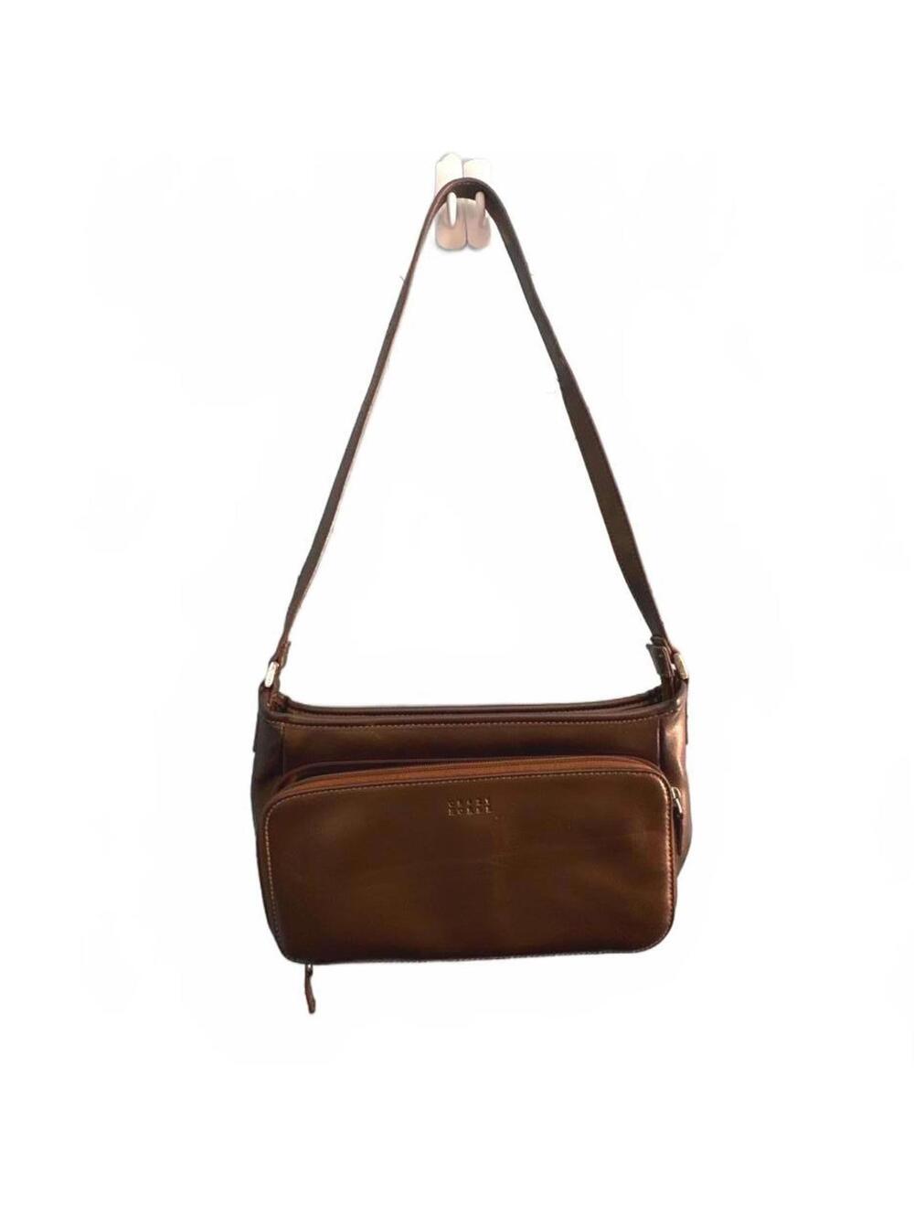 Y2k Crazy Horse Brown Gold Iridescent Bag